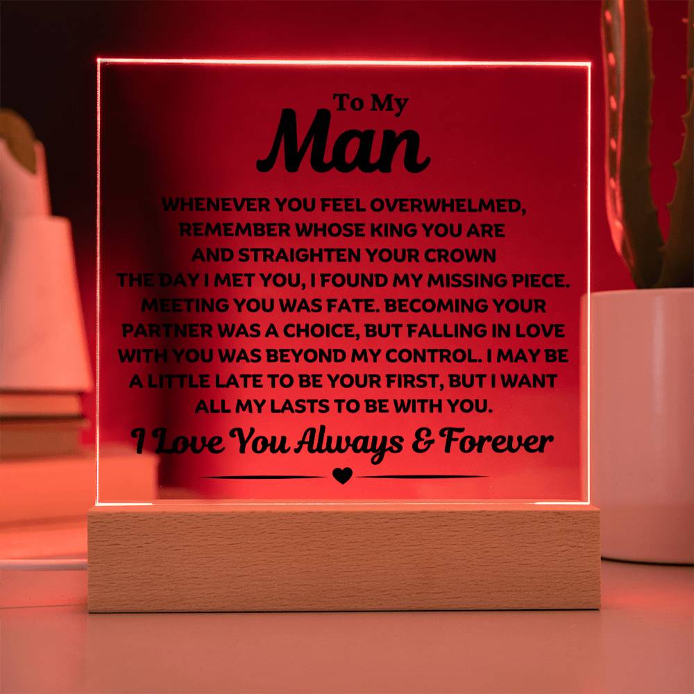 Best Seller- Man Sqaure Acrylic Gift