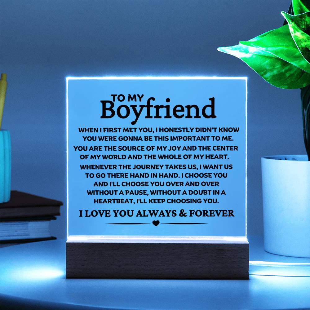 Best Seller- Boyfriend Sqaure Acrylic Gift