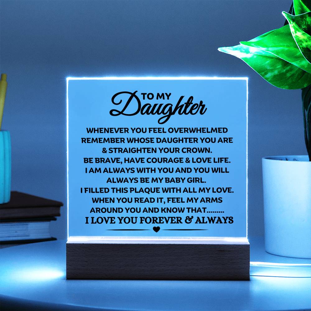 Best Seller - Daughter Sqaure Acrylic Gift