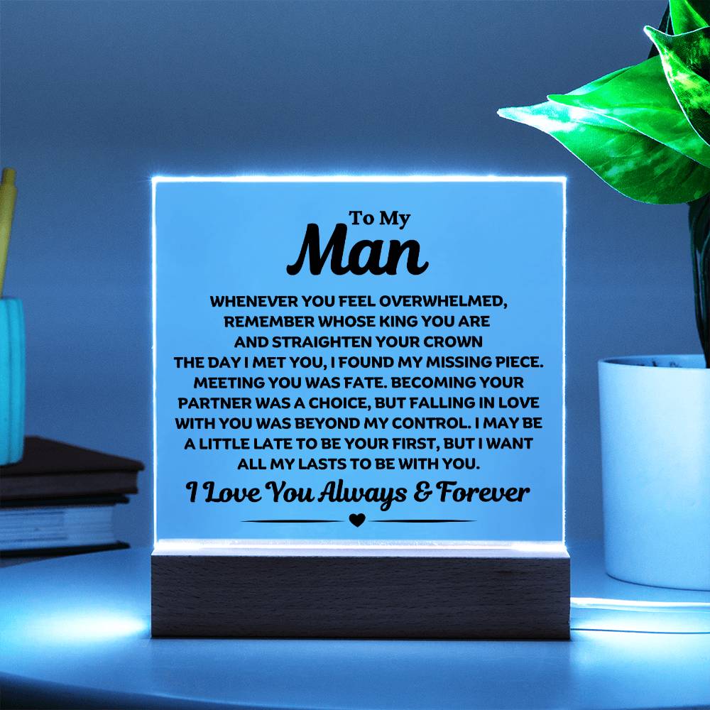 Best Seller- Man Sqaure Acrylic Gift