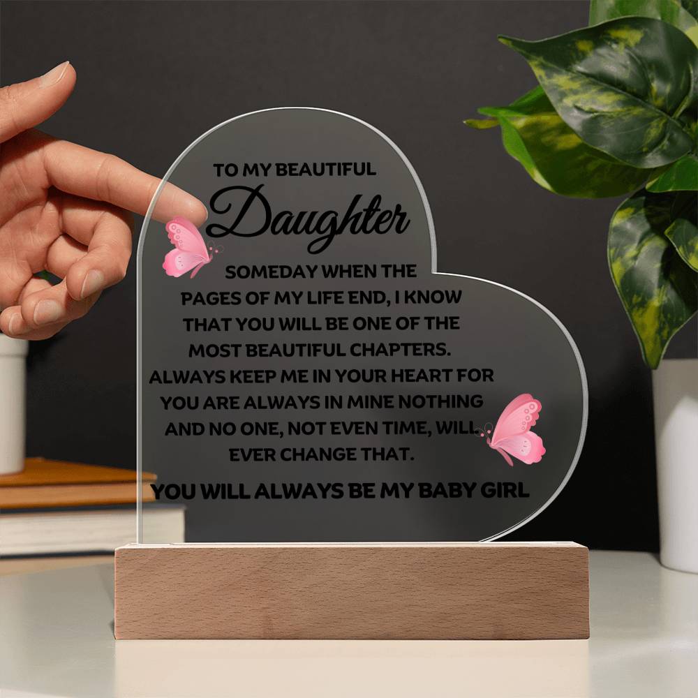 Best Seller - Daughter Heart Acrylic Gift