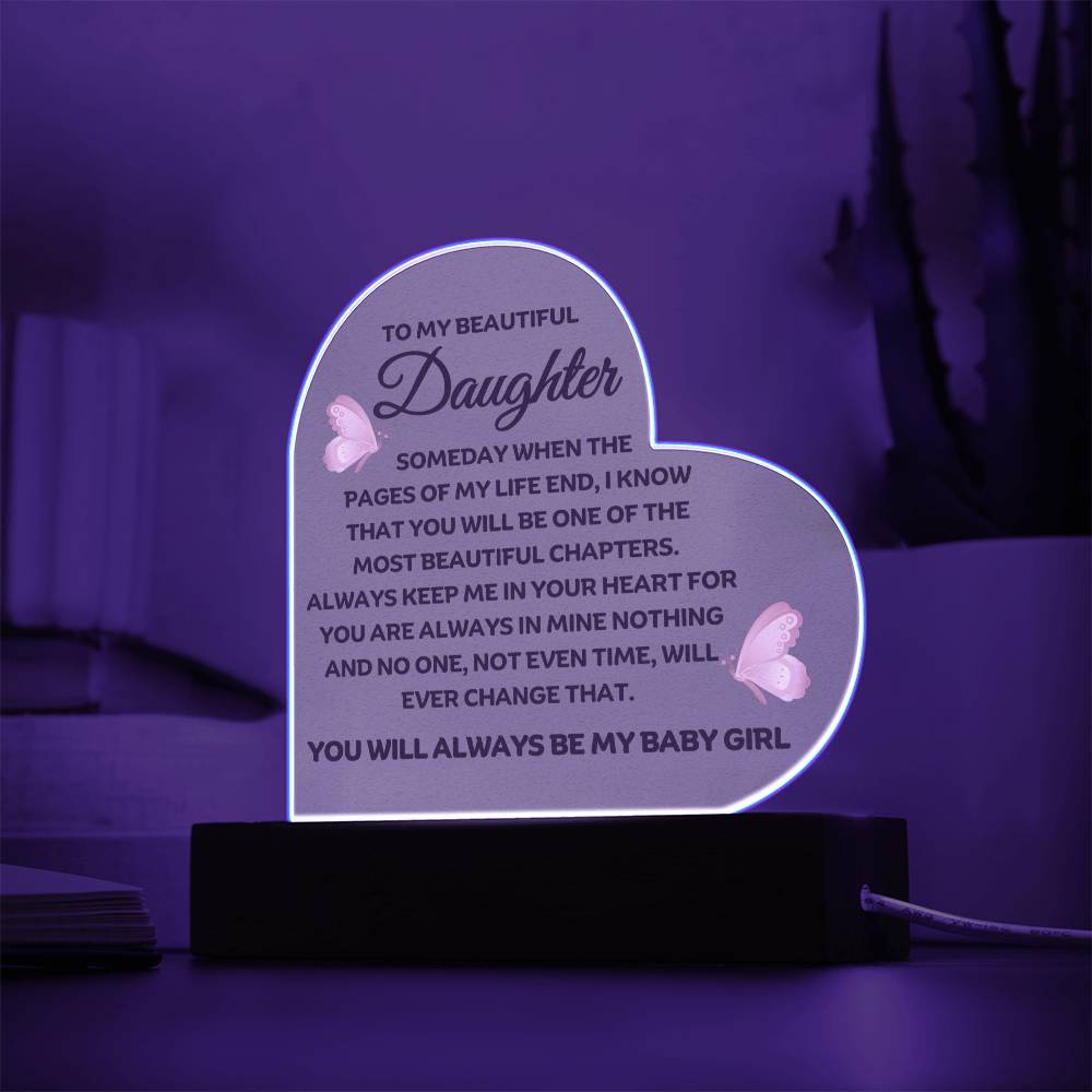 Best Seller - Daughter Heart Acrylic Gift