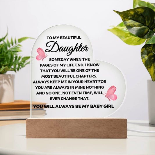 Best Seller - Daughter Heart Acrylic Gift