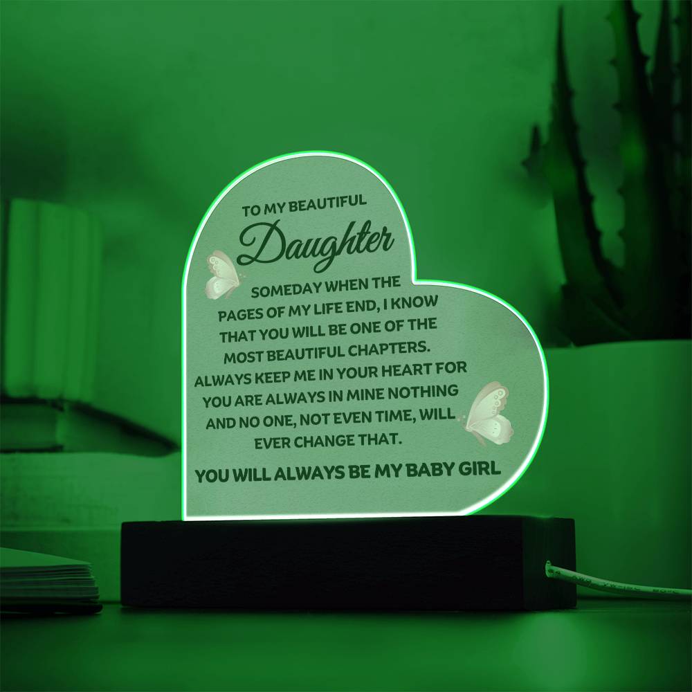 Best Seller - Daughter Heart Acrylic Gift