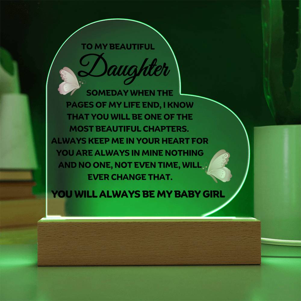 Best Seller - Daughter Heart Acrylic Gift