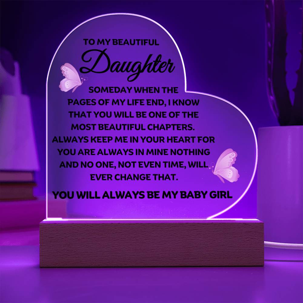 Best Seller - Daughter Heart Acrylic Gift