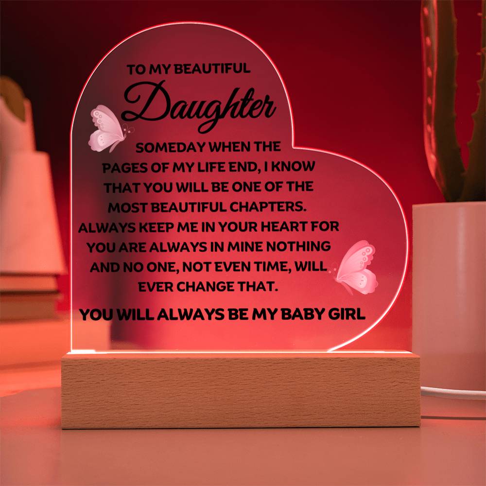 Best Seller - Daughter Heart Acrylic Gift