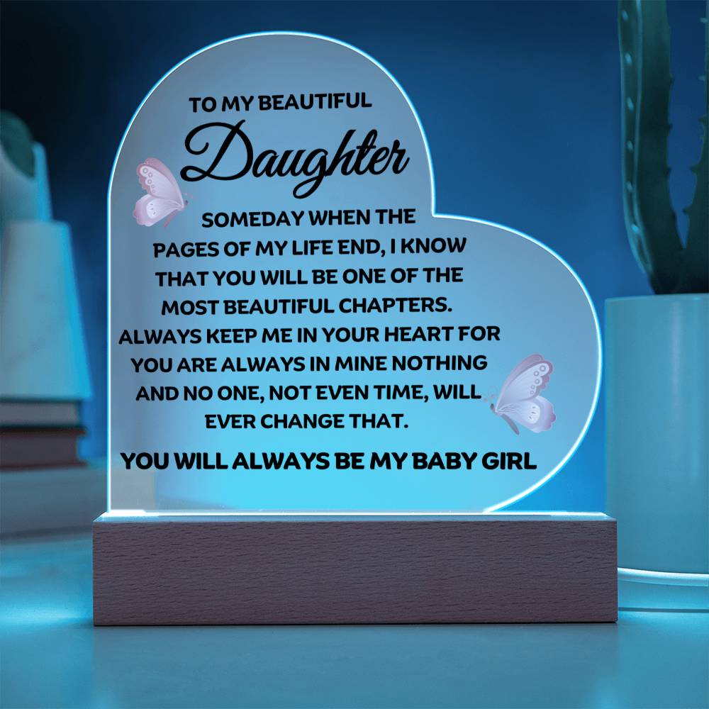 Best Seller - Daughter Heart Acrylic Gift