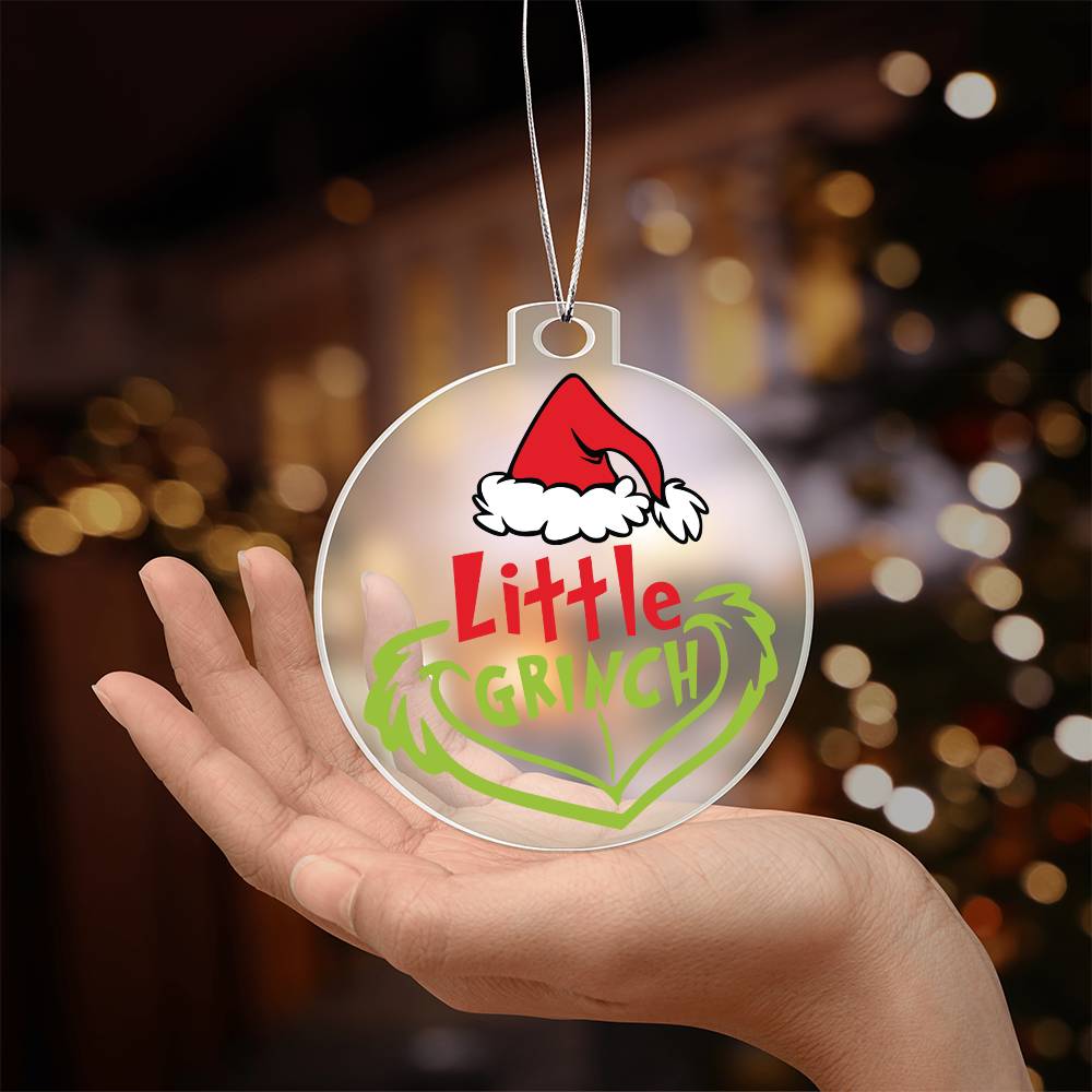 Little Grinch Acrylic Ornament