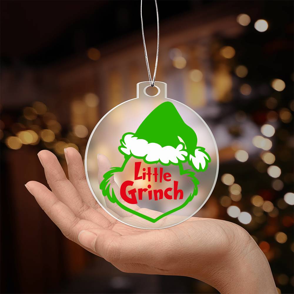 Little Grinch Acrylic Ornament