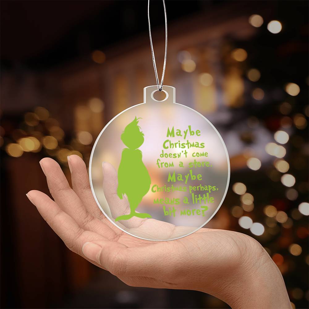 Christmas Grinch Acrylic Ornament