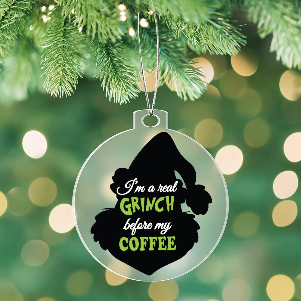 Coffee Grinch Acrylic Ornament