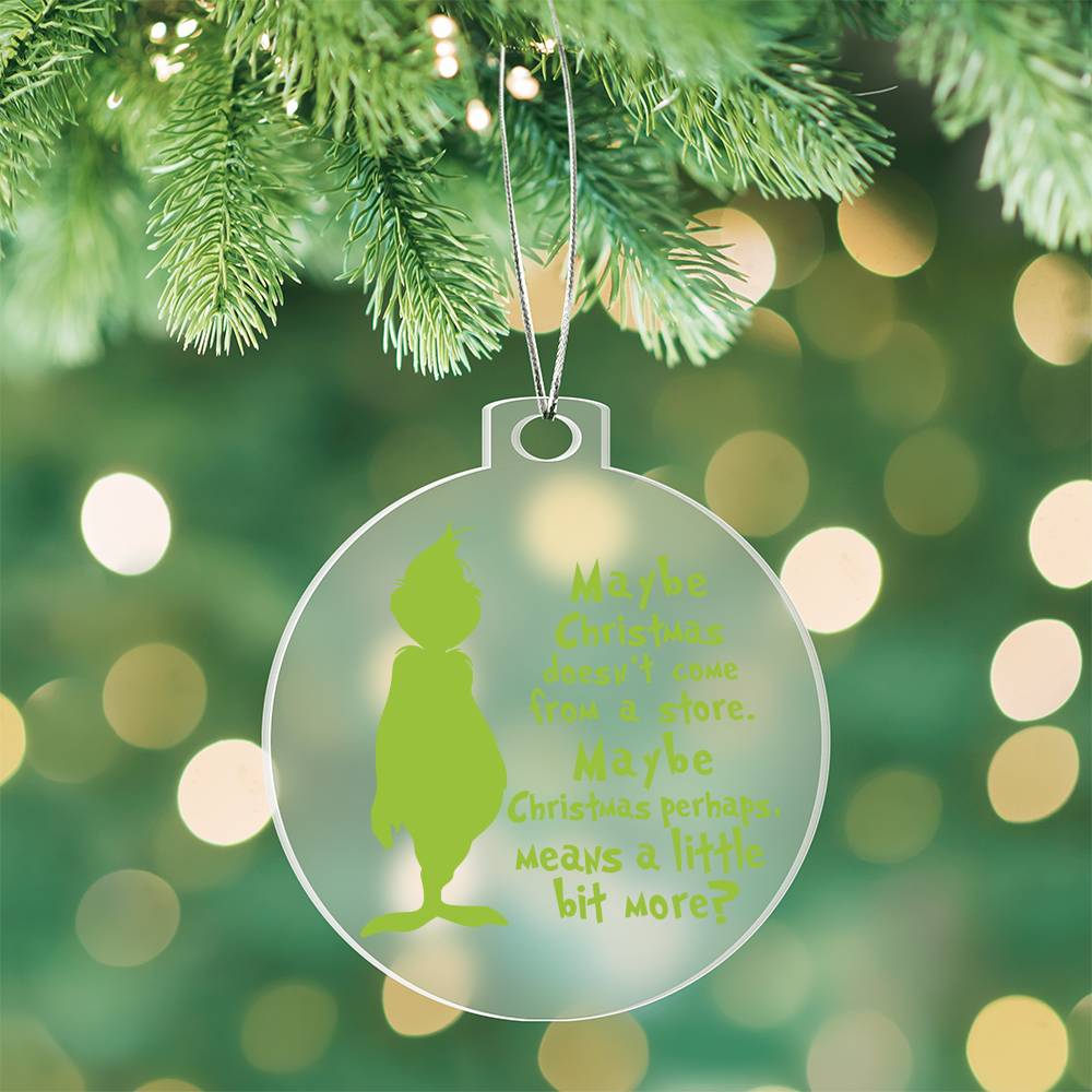 Christmas Grinch Acrylic Ornament