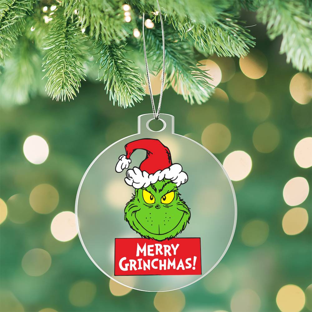 Merry Grinchmas Acrylic Ornament