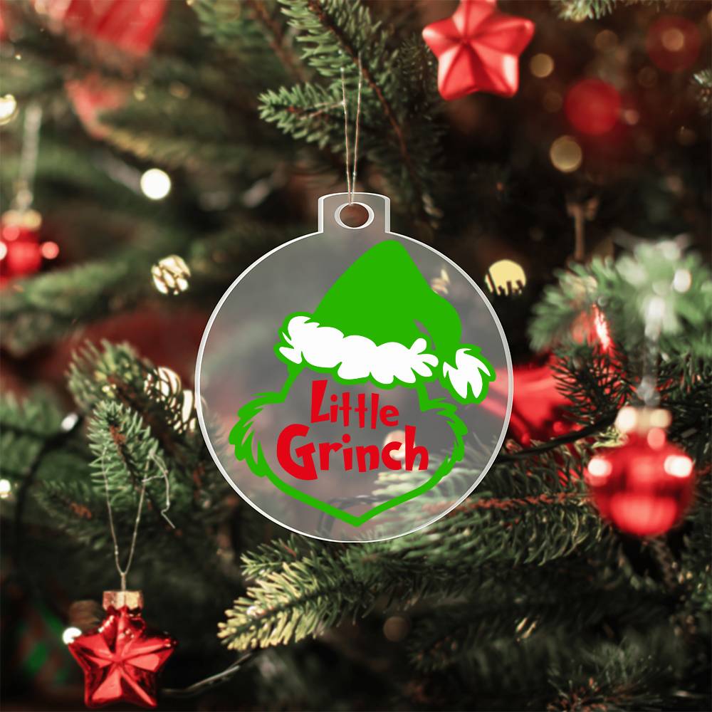 Little Grinch Acrylic Ornament