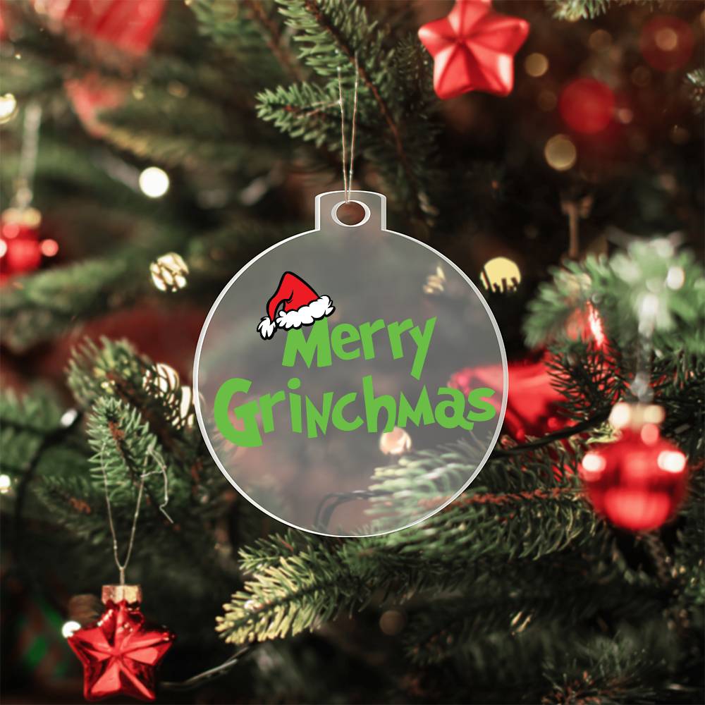 Merry Grinchmas Acrylic Ornament