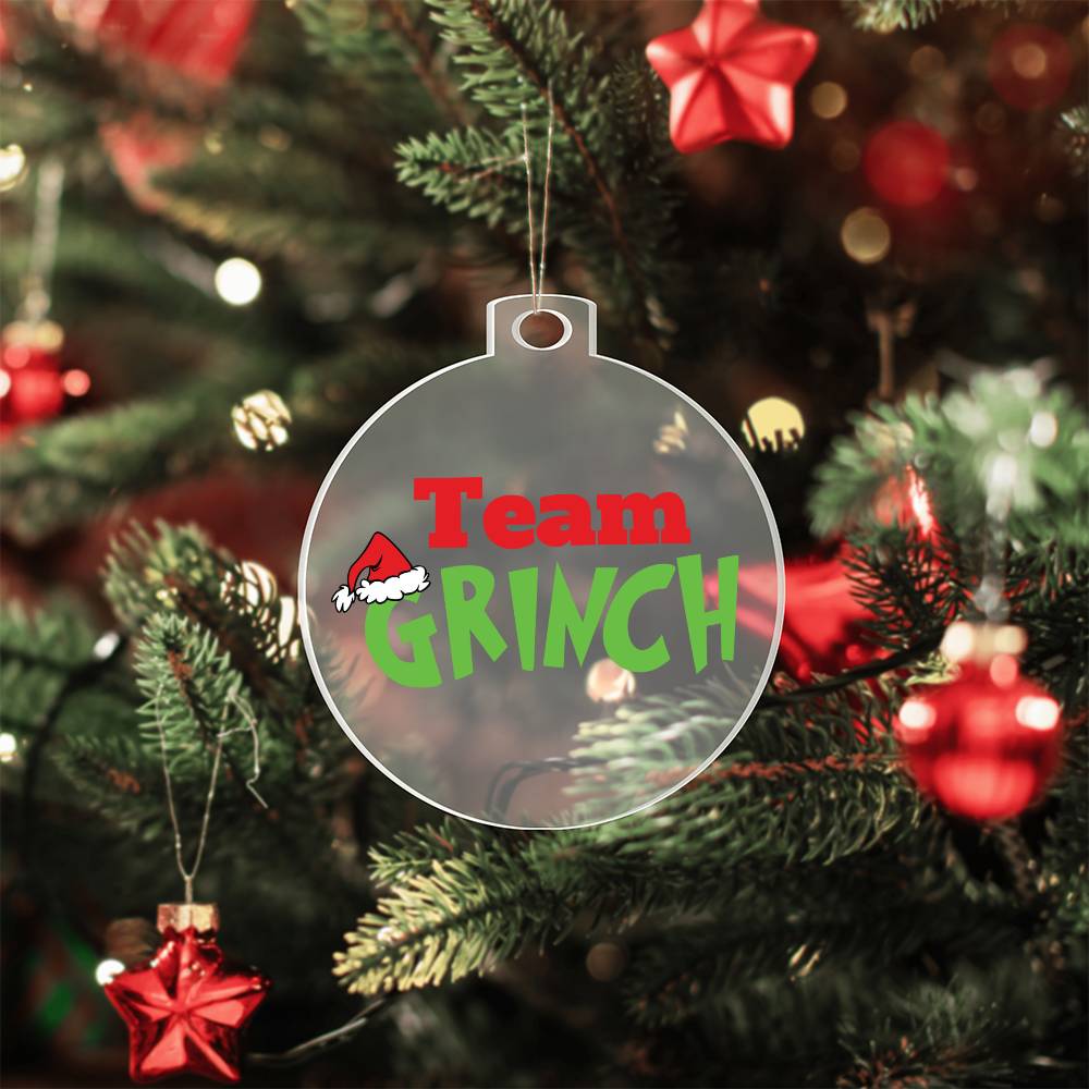 Team Grinch Acrylic Ornament