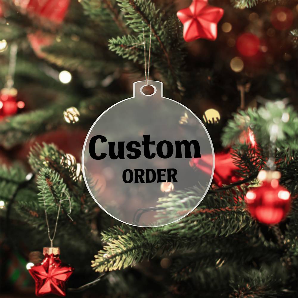 Personalized Family Ornament, Custom Christmas Family Ornament, Name Ornament Gift, Photo Custom Ornament