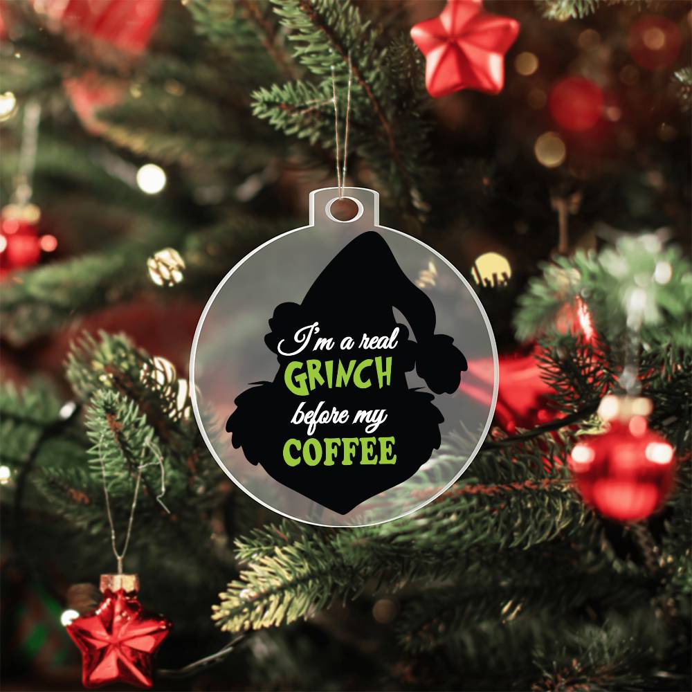 Coffee Grinch Acrylic Ornament