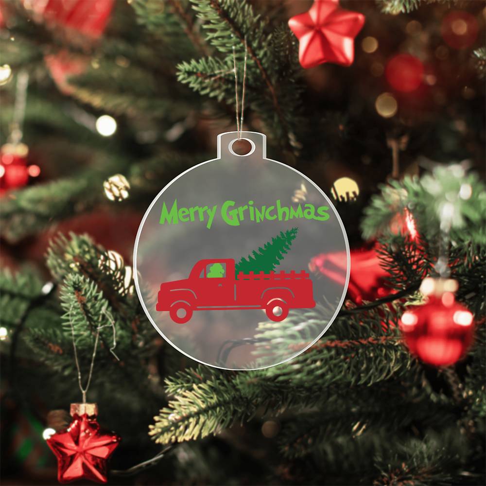 Merry Grinchmas Acrylic Ornament