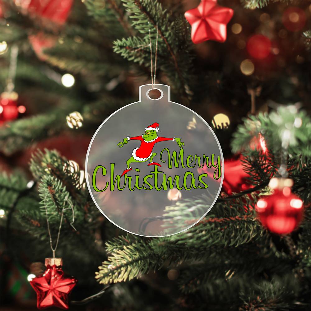 Merry Grinchmas Acrylic Ornament