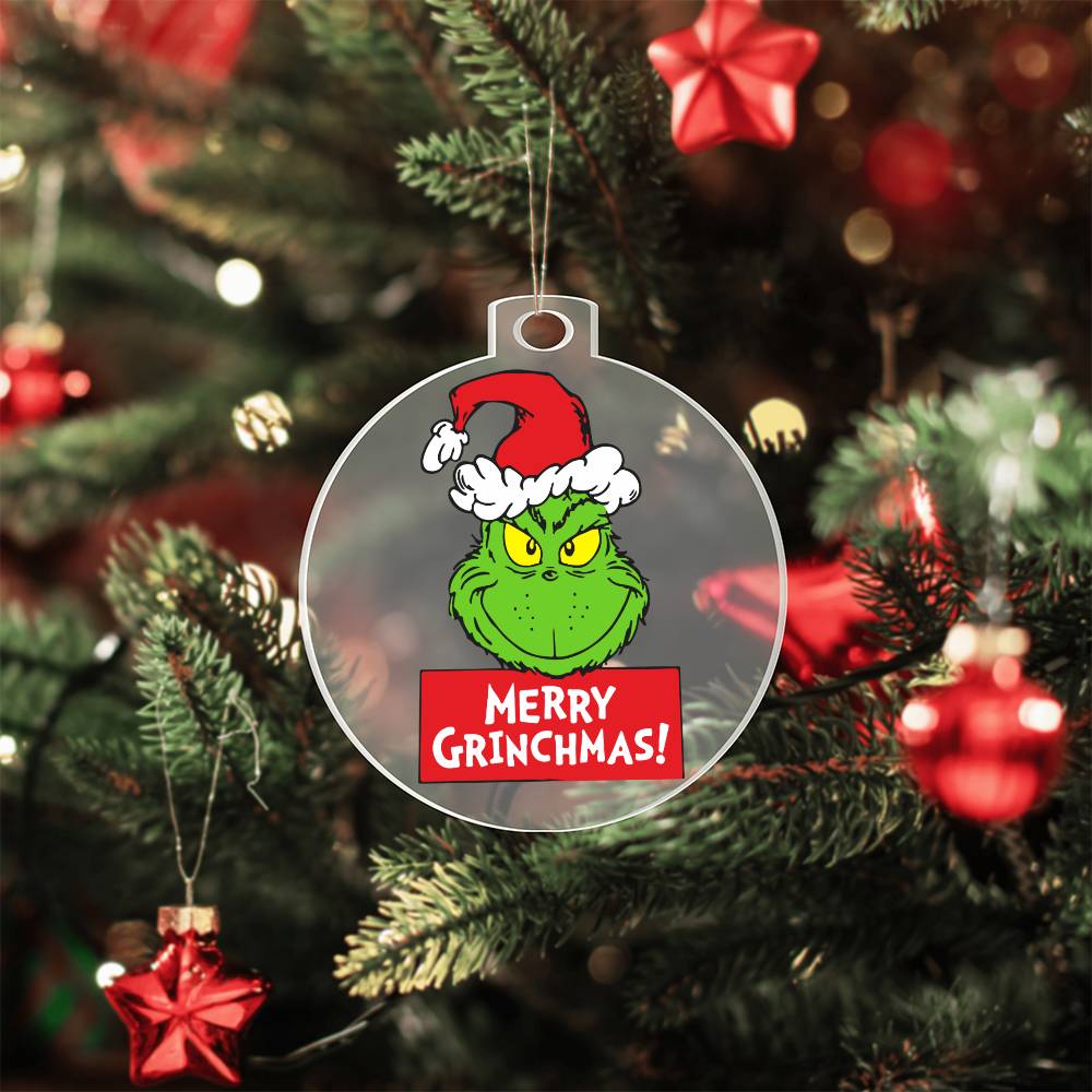 Merry Grinchmas Acrylic Ornament