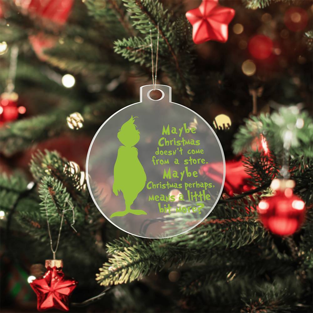 Christmas Grinch Acrylic Ornament