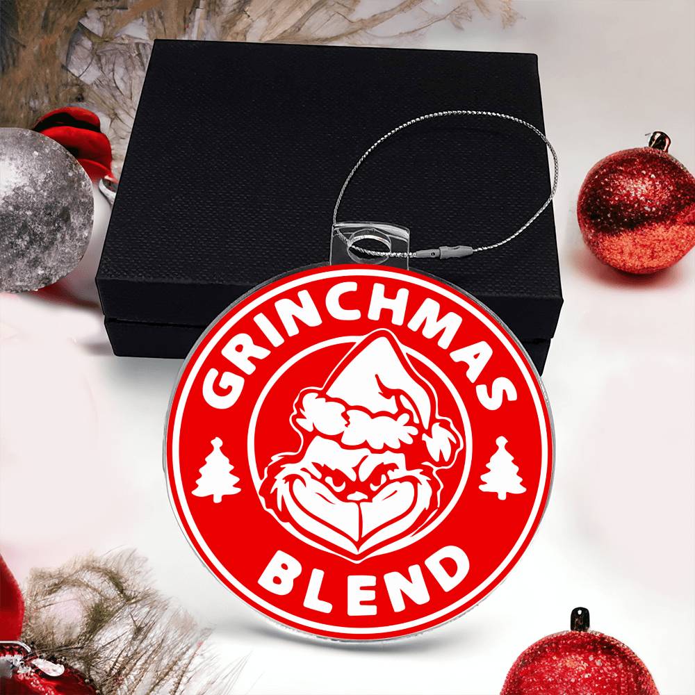 Coffee Grinch Acrylic Ornament