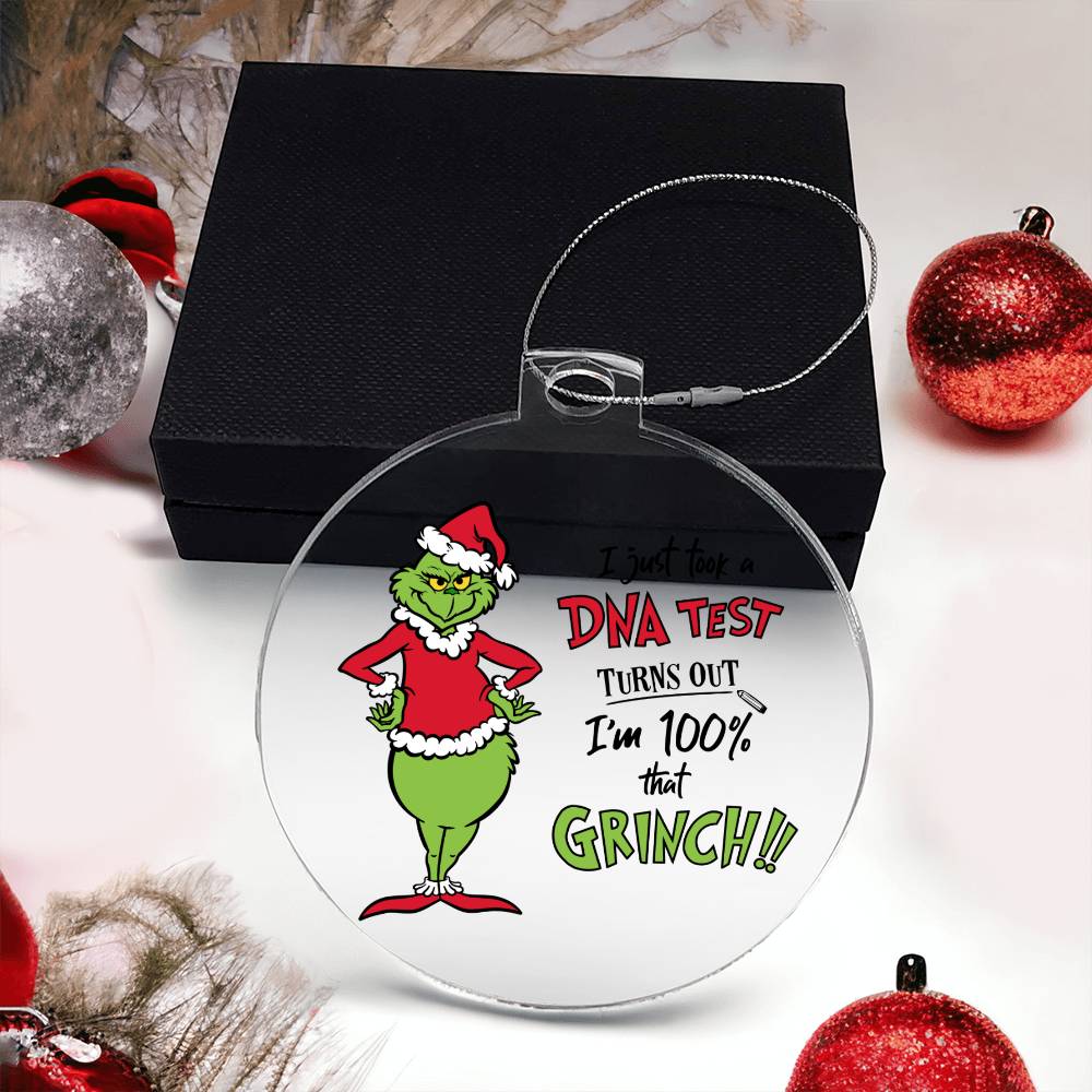 DNA Test Grinch Acrylic Ornament