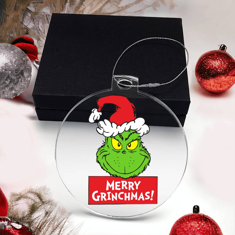 Merry Grinchmas Acrylic Ornament