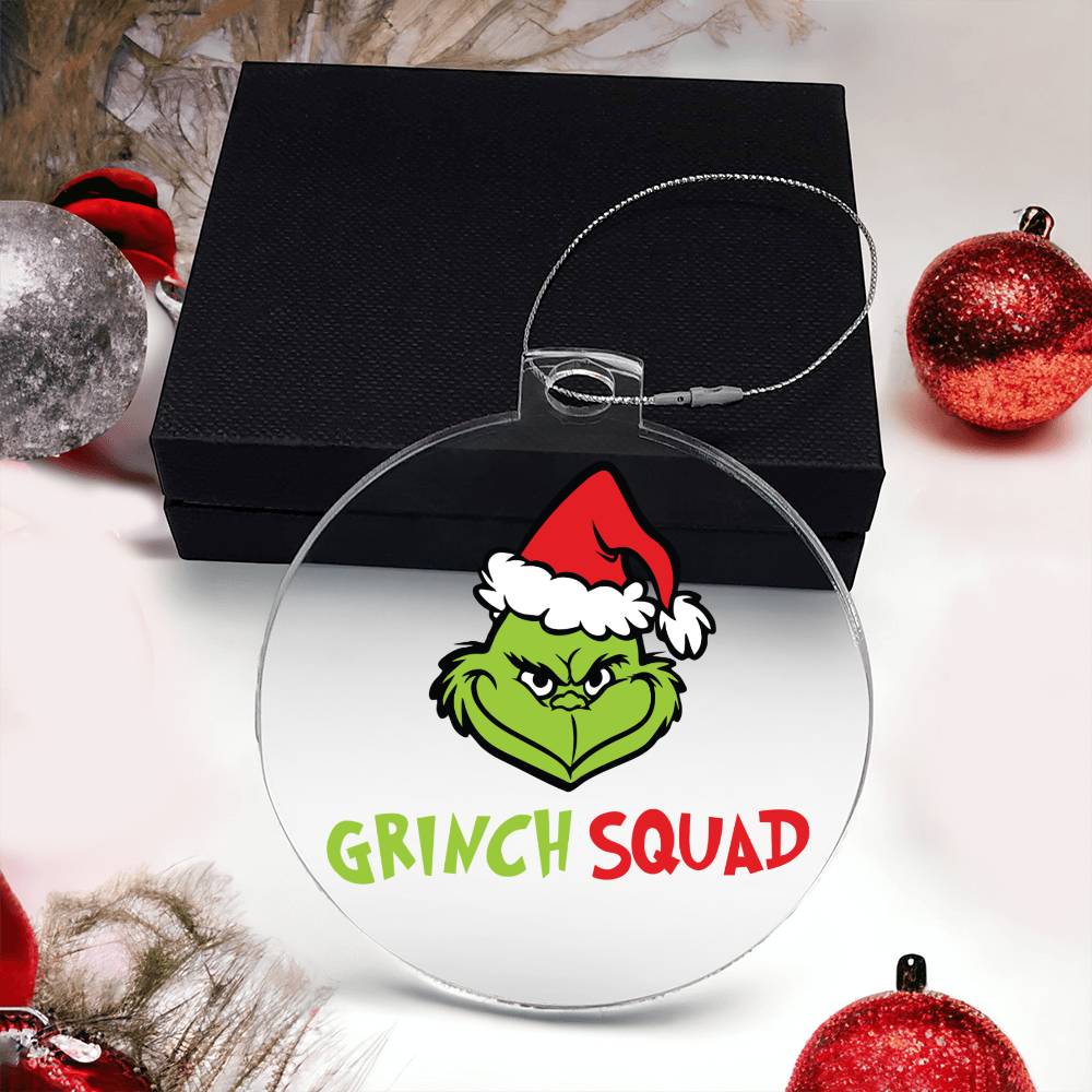 Grinch Squad Acrylic Ornament