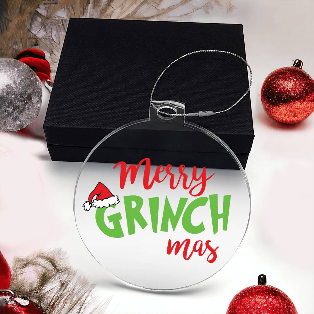 Merry Grinchmas Acrylic Ornament