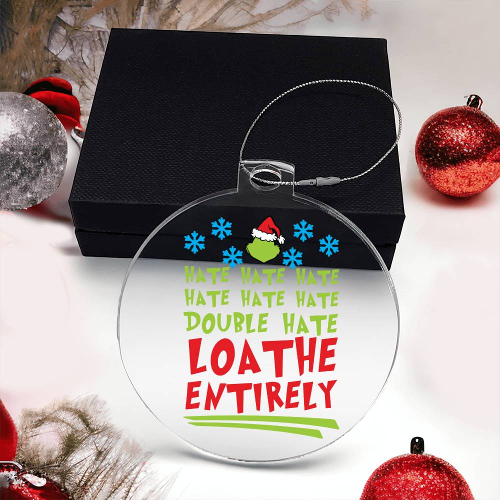 Grinch Acrylic Ornament