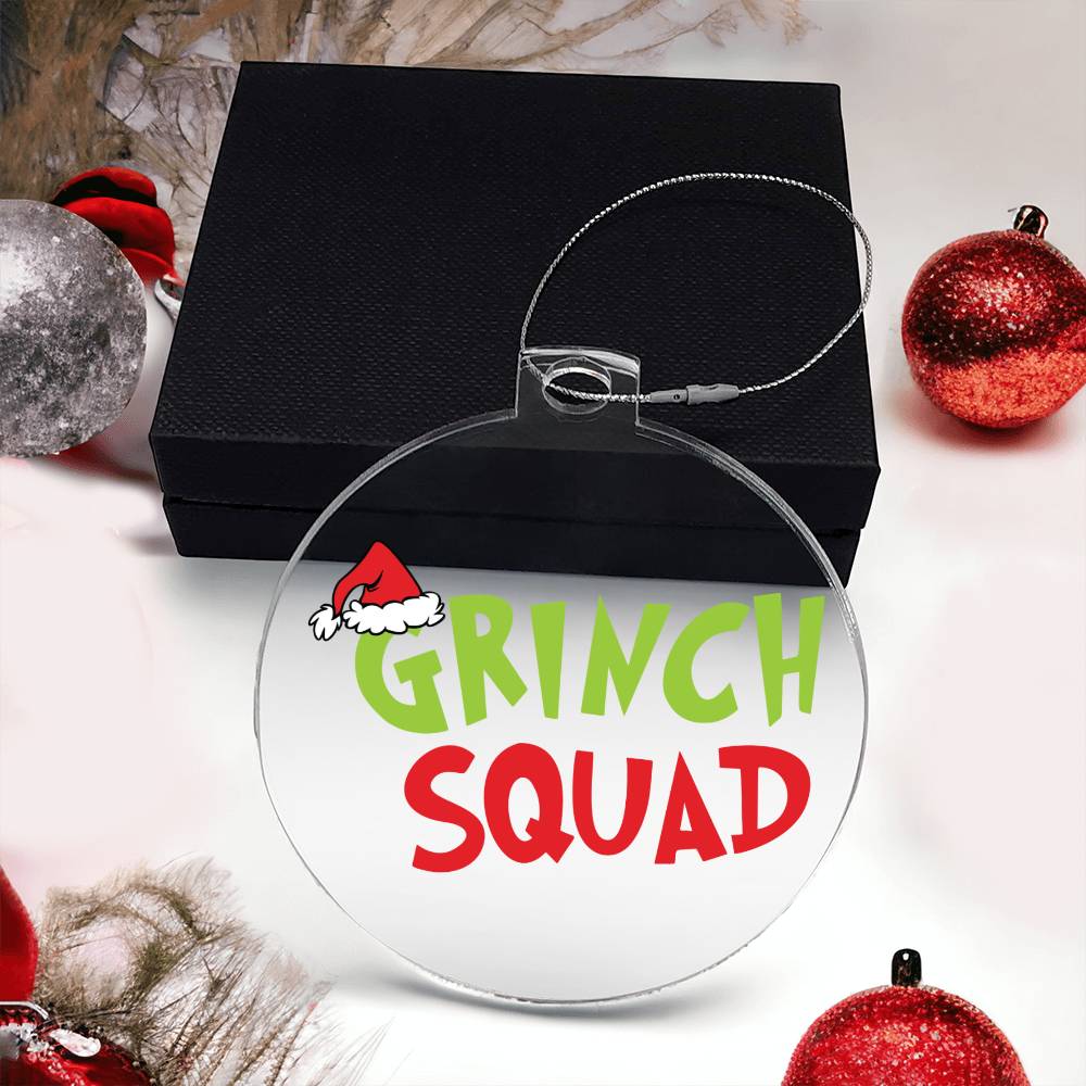 Grinch Squad Acrylic Ornament