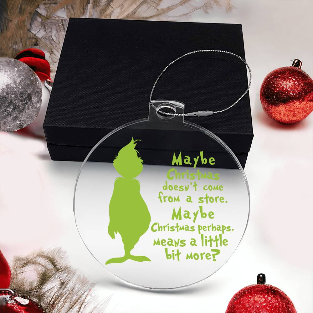 Christmas Grinch Acrylic Ornament