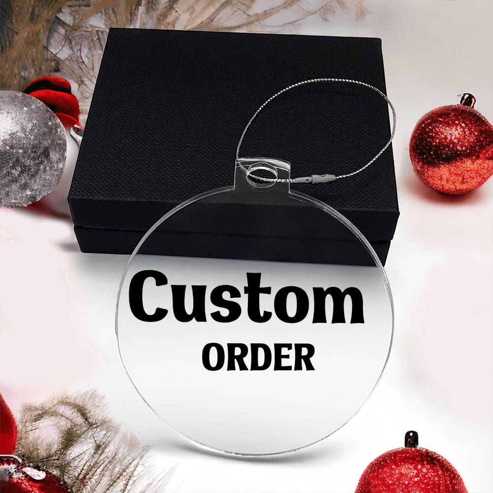 Personalized Family Ornament, Custom Christmas Family Ornament, Name Ornament Gift, Photo Custom Ornament