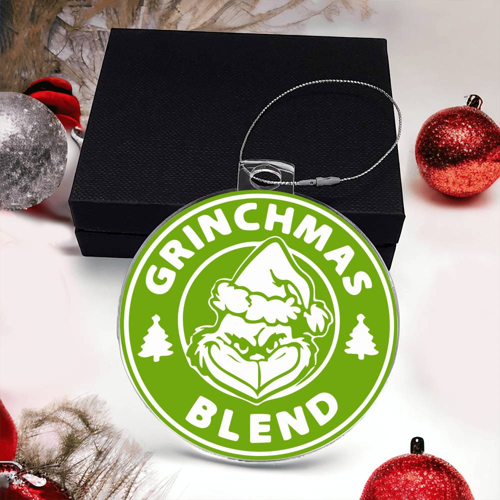 Coffee Grinch Acrylic Ornament