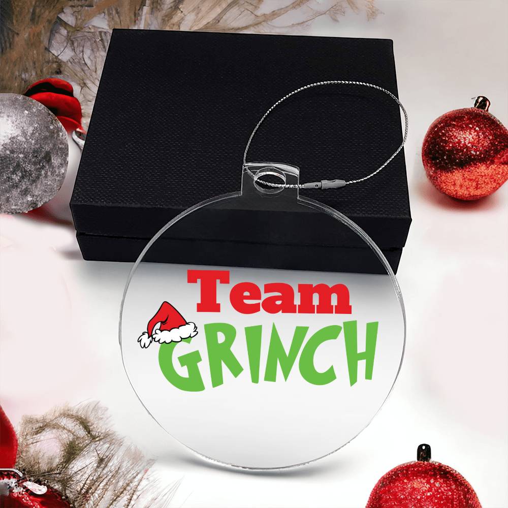 Team Grinch Acrylic Ornament