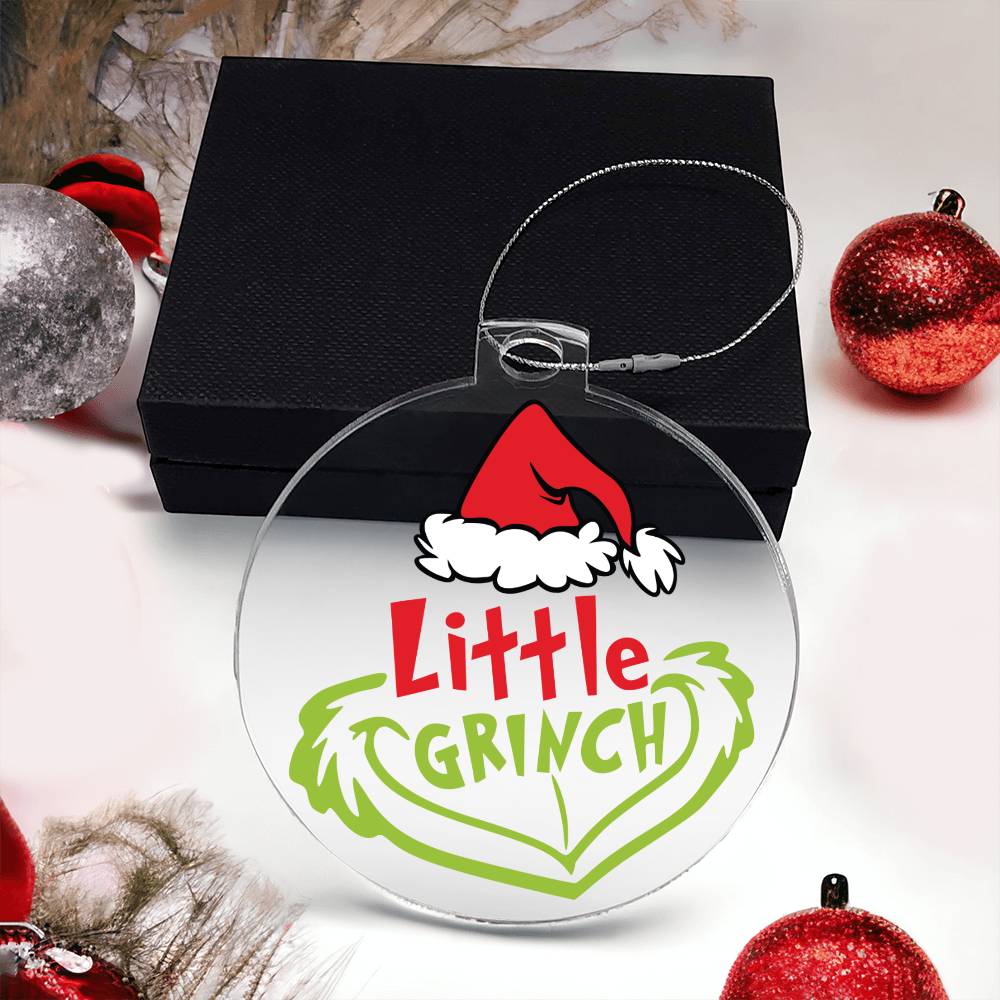 Little Grinch Acrylic Ornament