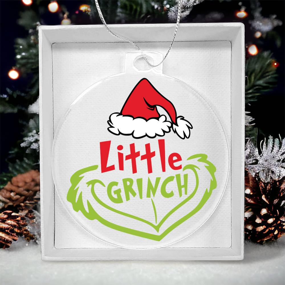 Little Grinch Acrylic Ornament