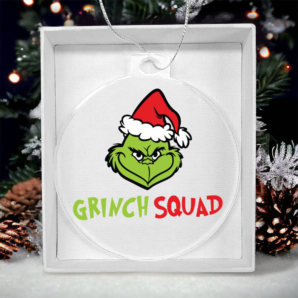 Grinch Squad Acrylic Ornament