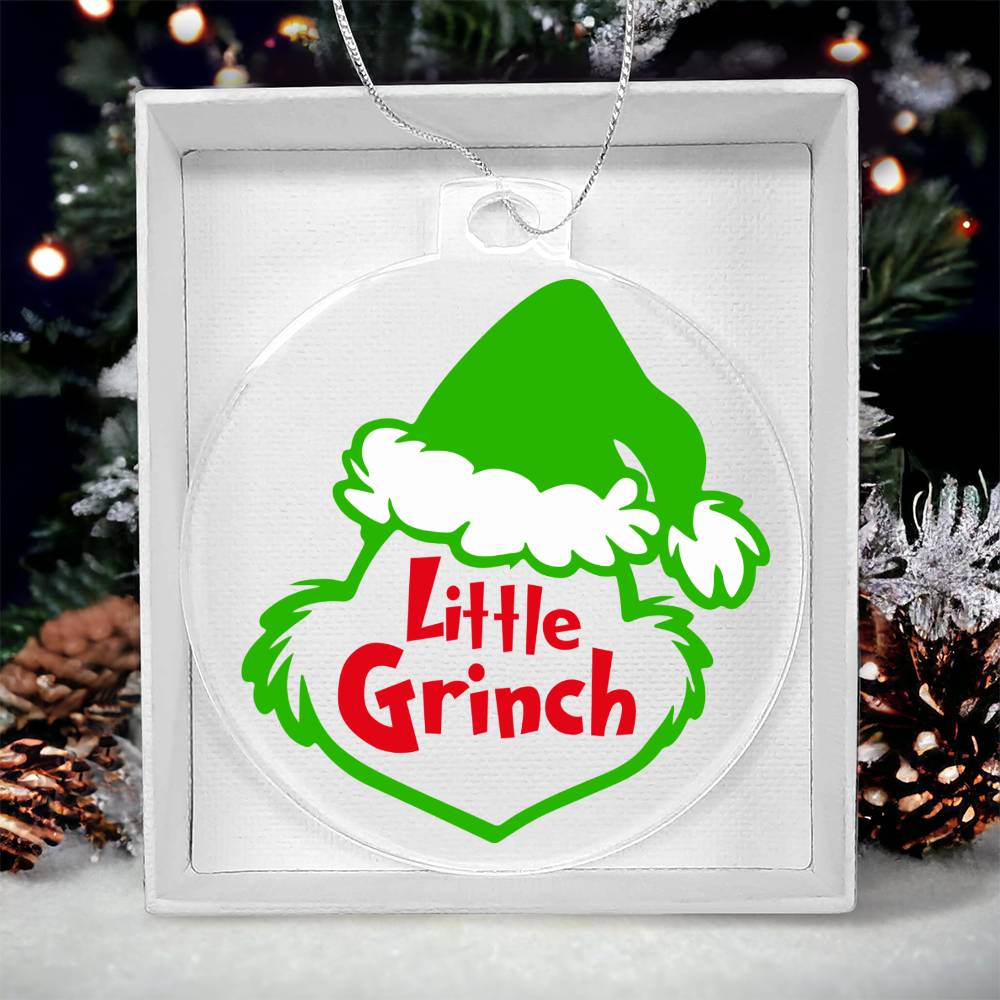 Little Grinch Acrylic Ornament