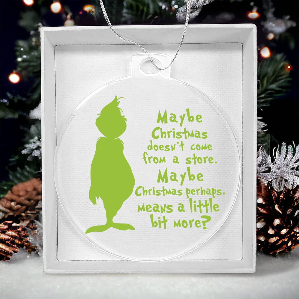 Christmas Grinch Acrylic Ornament