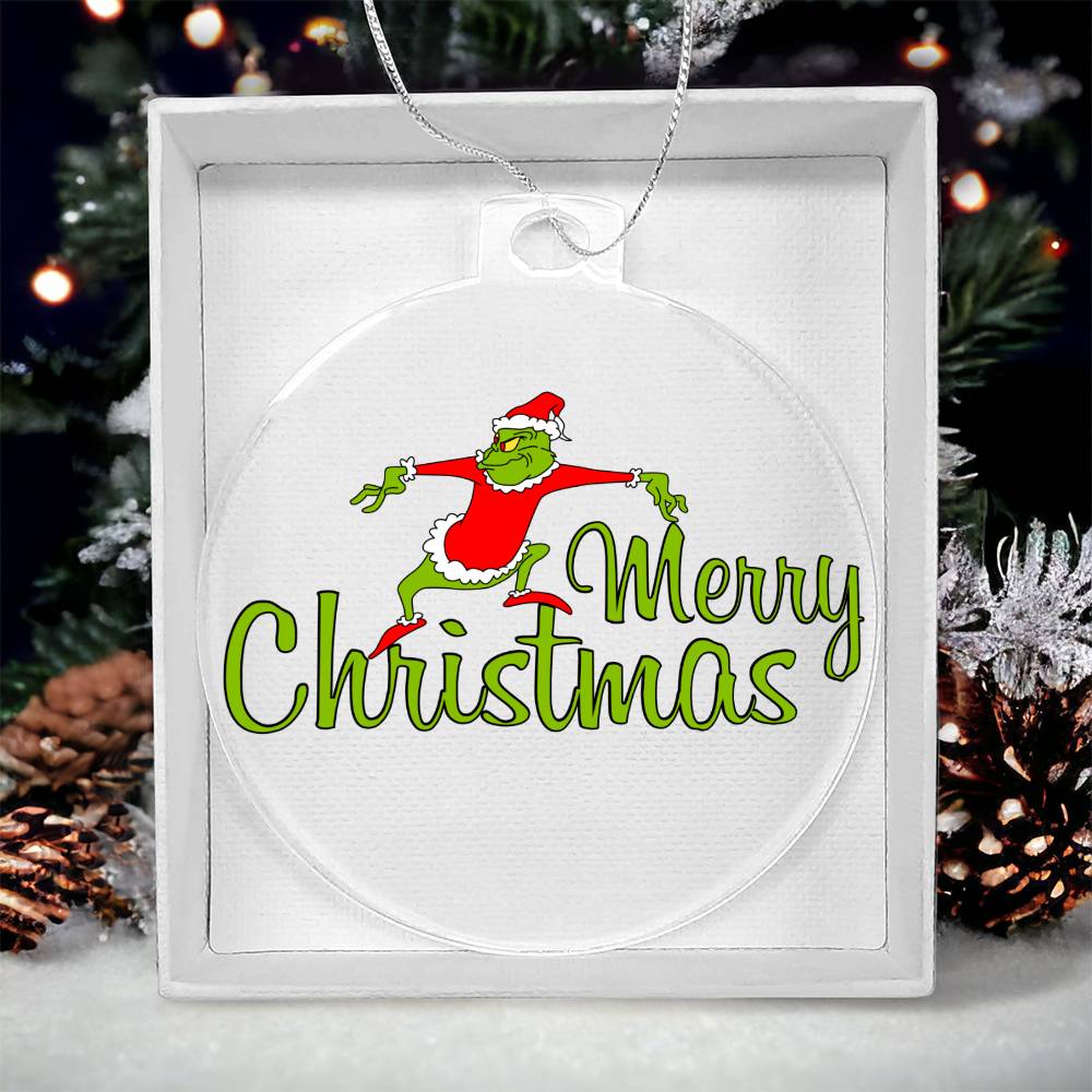 Merry Grinchmas Acrylic Ornament