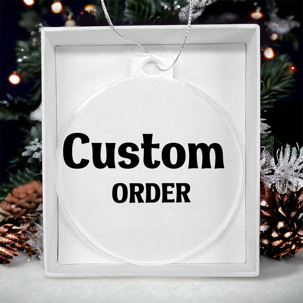 Personalized Family Ornament, Custom Christmas Family Ornament, Name Ornament Gift, Photo Custom Ornament