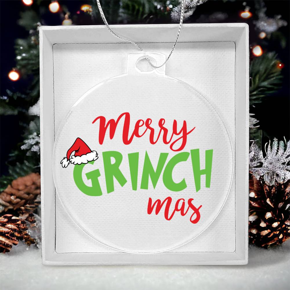 Merry Grinchmas Acrylic Ornament