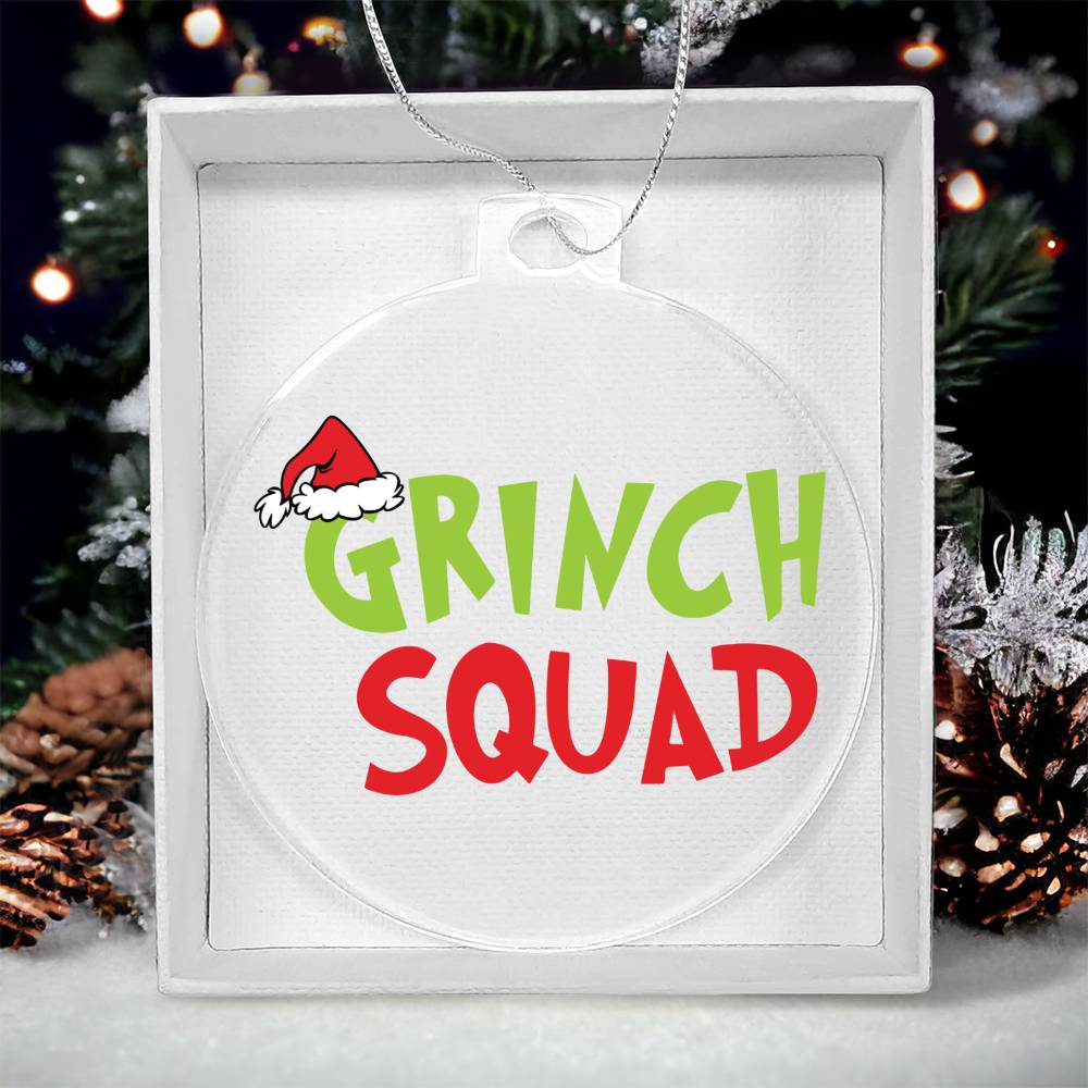 Grinch Squad Acrylic Ornament