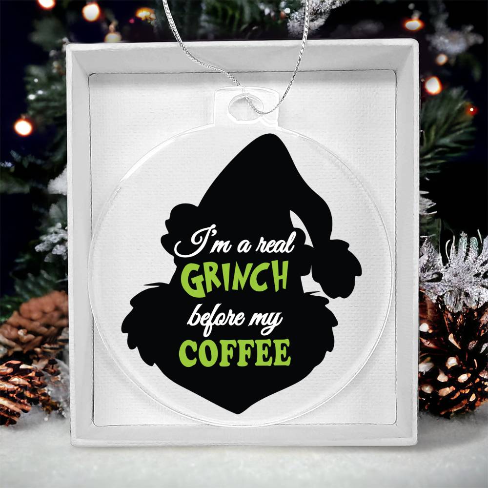 Coffee Grinch Acrylic Ornament