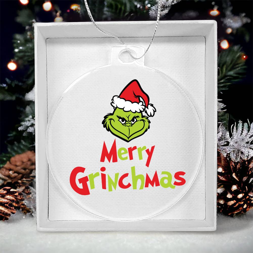 Merry Grinchmas Acrylic Ornament