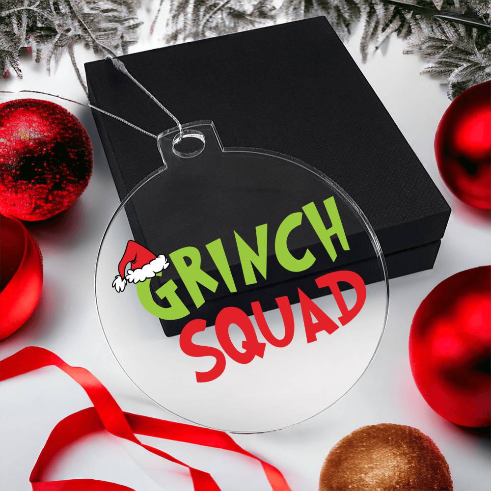 Grinch Squad Acrylic Ornament